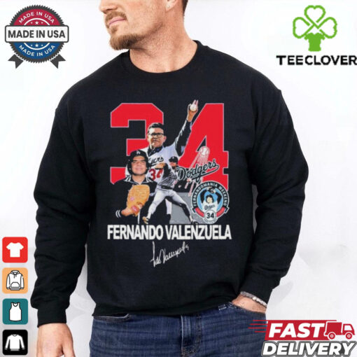Rip Legends Fernando Valenzuela Los Angeles Dodgers T shirts