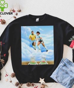 Rip pele and diego maradona two legend shirt