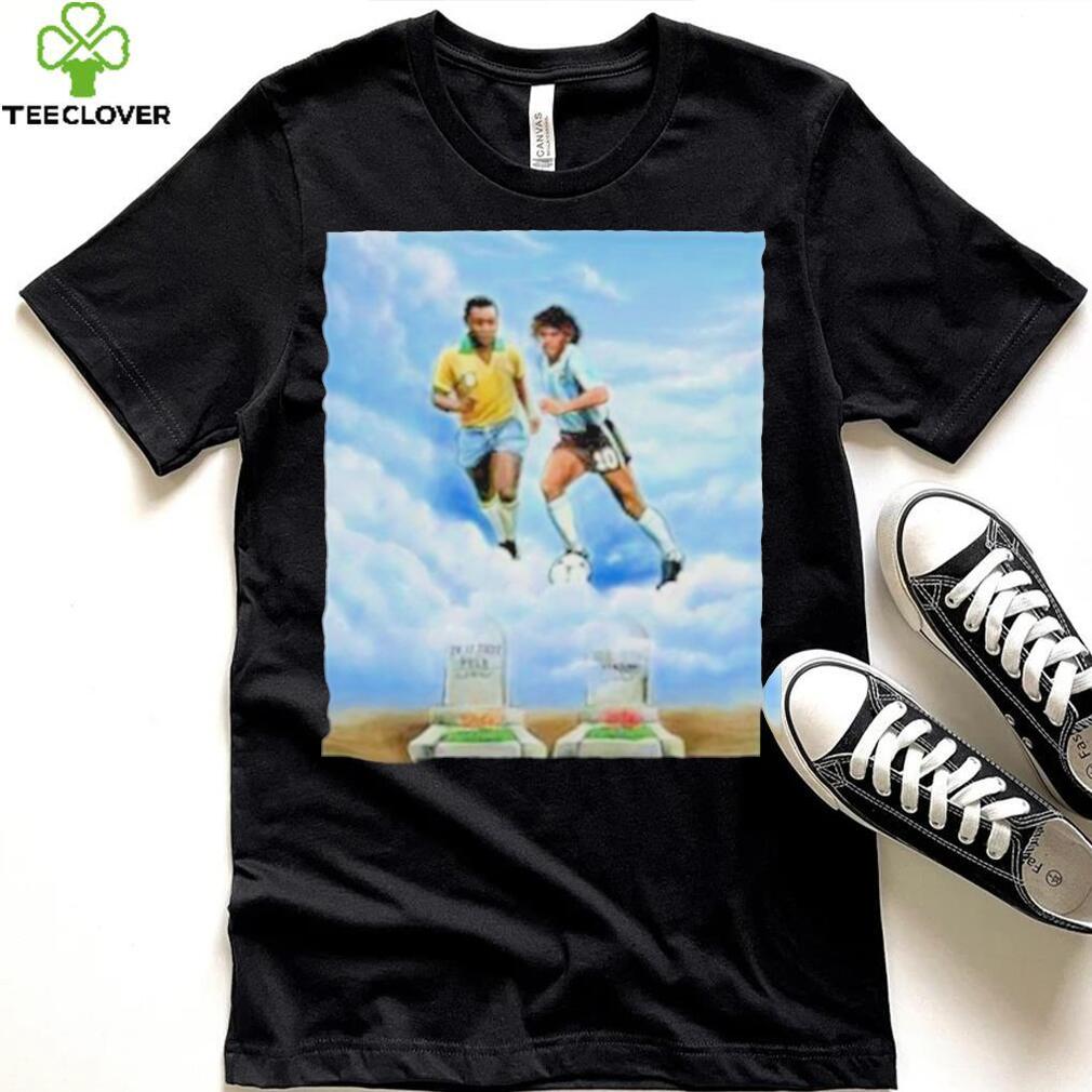 Rip pele and diego maradona two legend shirt Rip pele and diego maradona two legend shirt