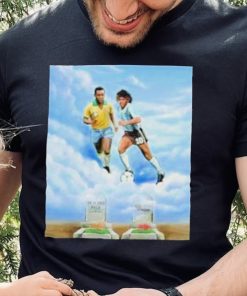Rip pele and diego maradona two legend shirt