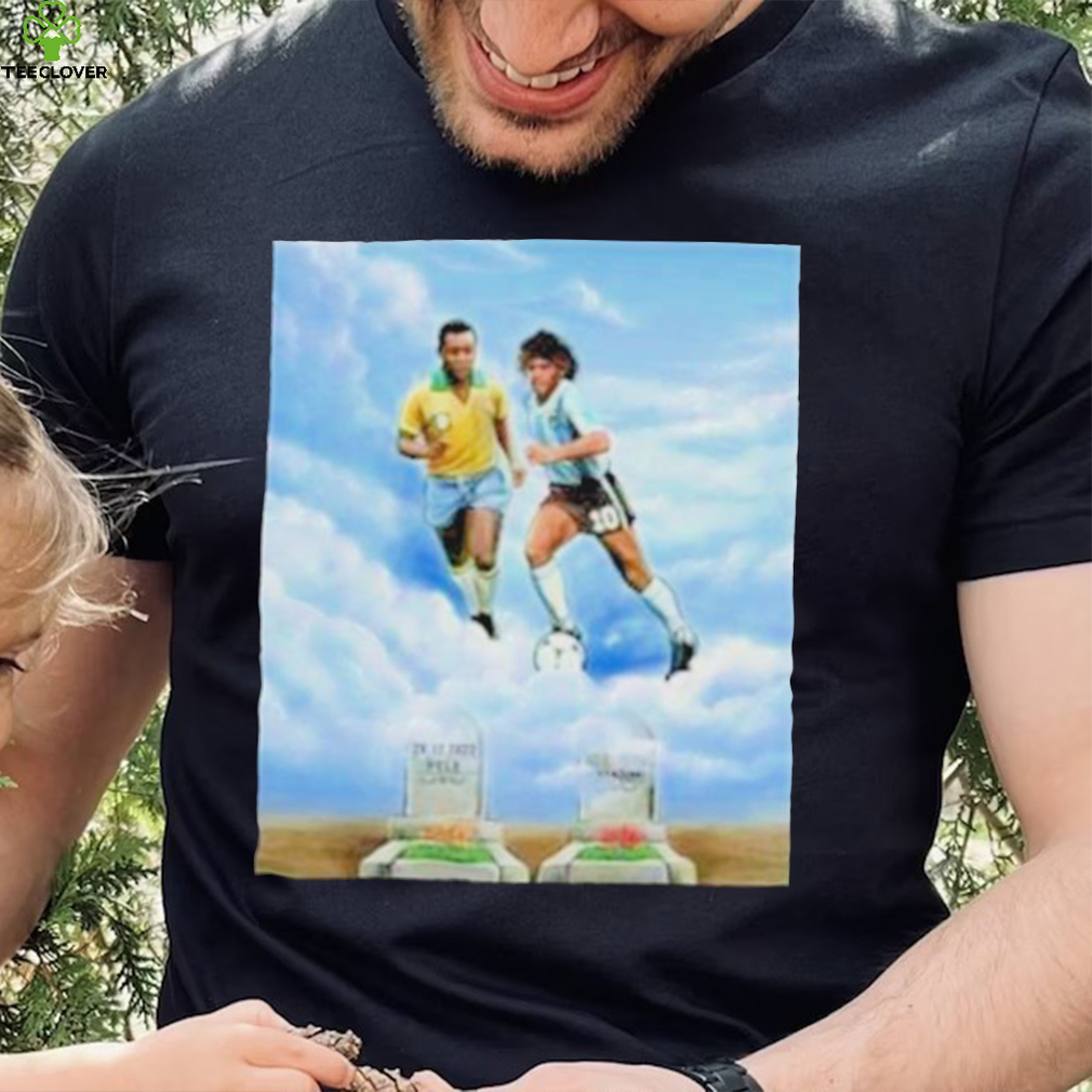 Rip pele and diego maradona two legend shirt Rip pele and diego maradona two legend shirt