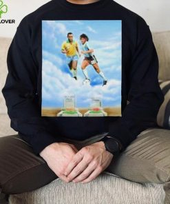 Rip pele and diego maradona two legend shirt