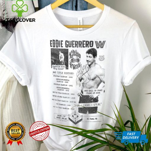 Ripple Junction White Eddie Guerrero Fanzine Collage Graphic T Shirt