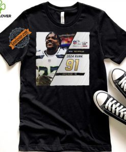 Riq Woolen Rank 91 The NFL Top 100 Players Of 2024 T Shirt