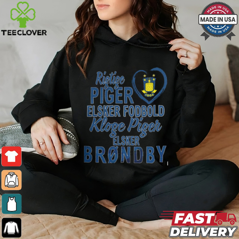Ristic Girls Love Football Smart Girls Love Brøndby Shirt Ristic Girls Love Football Smart Girls Love Brøndby Shirt
