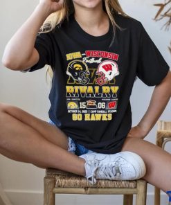 Rivalry Iowa Hawkeyes 15 06 Wisconsin Badgers go Hawks October 14 2023 shirt