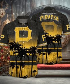 Pittsburgh Pirates MLB Logo Coconut Tropical Hawaiian Shirt Beach Gift For Fans