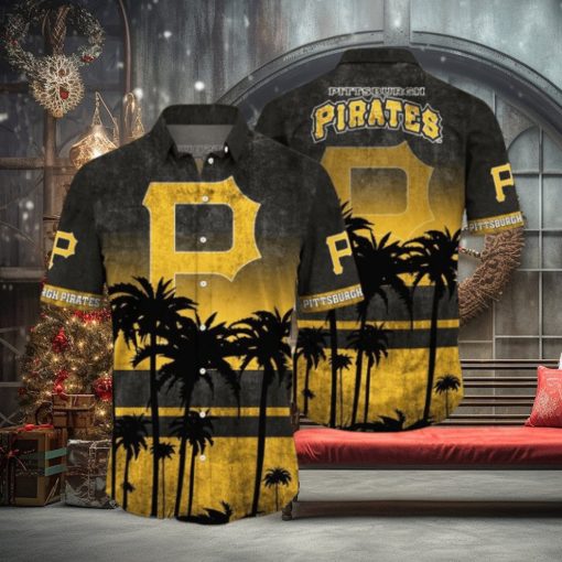 Pittsburgh Pirates MLB Logo Coconut Tropical Hawaiian Shirt Beach Gift For Fans