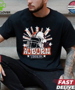 Image One Men's Auburn Tigers Grey Helmet Star T Shirt