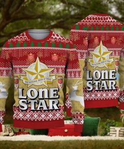 3D Lone Star Ugly Sweater Beer Drinking Christmas