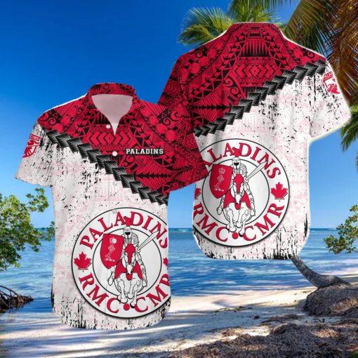 Rmc Paladins Ca Cis Grunge Polynesian Tattoo Pattern Hawaiian Shirt For Fans