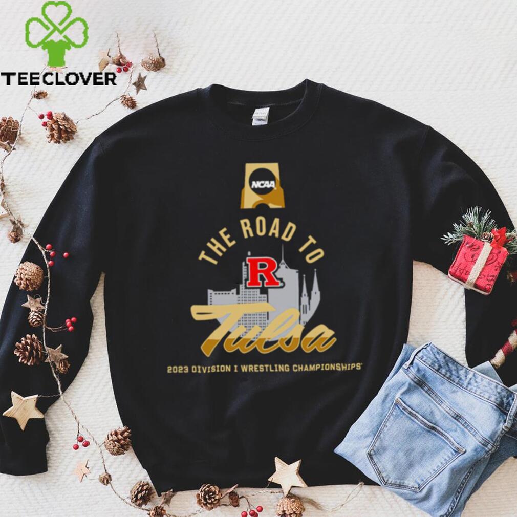 Road To Tulsa 2023 NCAA Division I Wrestling Rutgers Scarlet Knights Champions shirt Road To Tulsa 2023 NCAA Division I Wrestling Rutgers Scarlet Knights Champions shirt