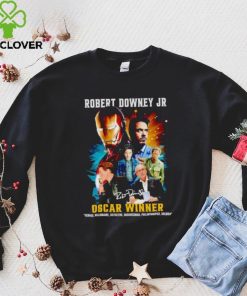 Robert Downey Jr Oscar winner signature hoodie, sweater, longsleeve, shirt v-neck, t-shirt