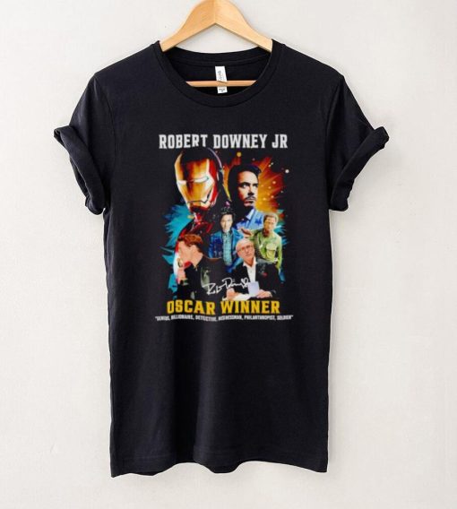 Robert Downey Jr Oscar winner signature hoodie, sweater, longsleeve, shirt v-neck, t-shirt