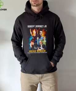 Robert Downey Jr Oscar winner signature hoodie, sweater, longsleeve, shirt v-neck, t-shirt