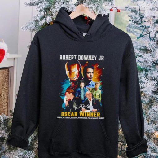 Robert Downey Jr Oscar winner signature hoodie, sweater, longsleeve, shirt v-neck, t-shirt