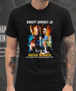 Robert Downey Jr Oscar winner signature hoodie, sweater, longsleeve, shirt v-neck, t-shirt