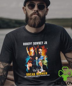 Robert Downey Jr signature Oscar winner shirt 1 Robert Downey Jr signature Oscar winner shirt