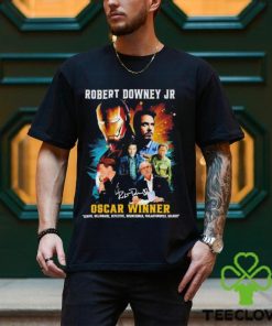 Robert Downey Jr signature Oscar winner shirt 2 Robert Downey Jr signature Oscar winner shirt