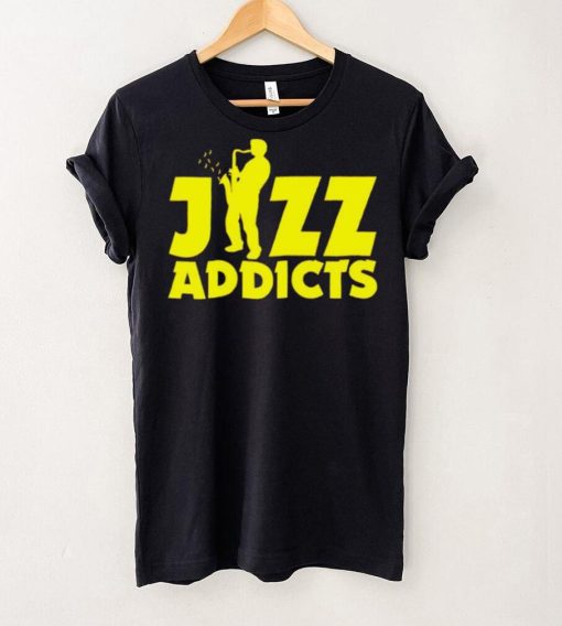 Robert Komaniecki Jazz Addicts With Saxophone hoodie, sweater, longsleeve, shirt v-neck, t-shirt