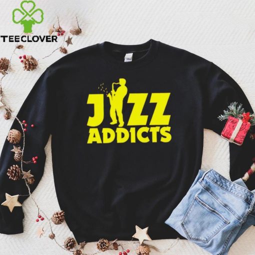 Robert Komaniecki Jazz Addicts With Saxophone hoodie, sweater, longsleeve, shirt v-neck, t-shirt