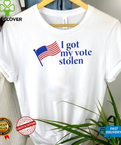 Roberta Fresquez I got my vote stolen American flag shirt