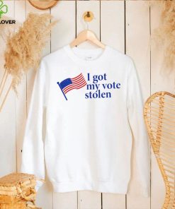 Roberta Fresquez I got my vote stolen American flag shirt