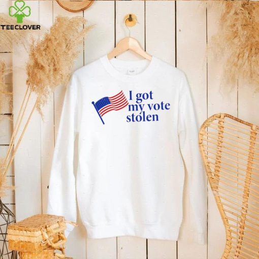 Roberta Fresquez I got my vote stolen American flag shirt