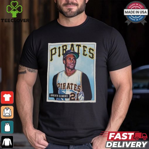 Roberto Clemente Black Pittsburgh Pirates Collectors Connection T Shirt