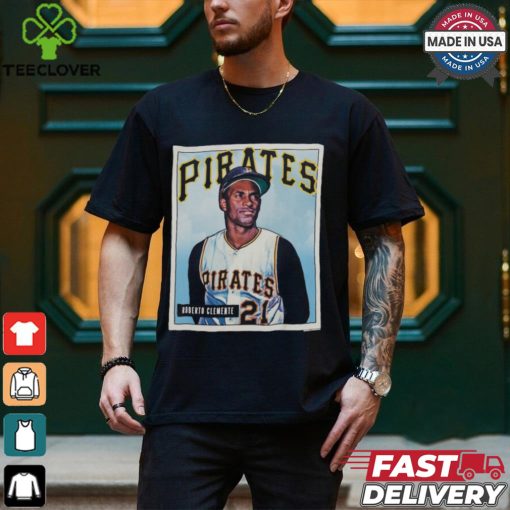 Roberto Clemente Black Pittsburgh Pirates Collectors Connection T Shirt