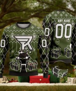 Rochester Knighthawks Special Design Merry Matchup Light Up Ugly Christmas Sweater