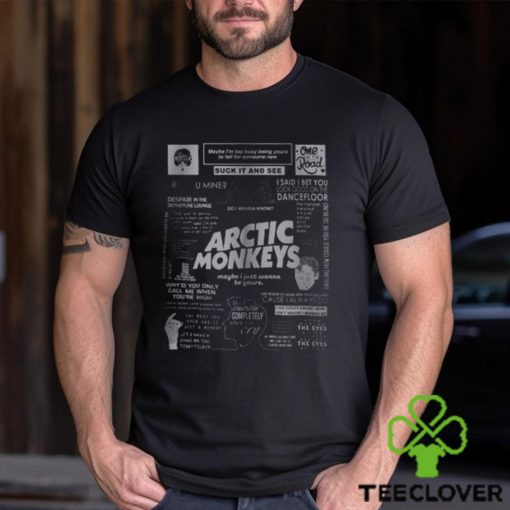 Rock Band Arctic Monkeys Black T Shirt Am Gift Merch Tee Hoodie Unisex