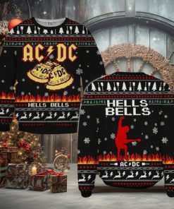 Rock Band Hells Bells Christmas Ugly Sweater