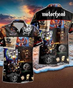 Rock Band Motorhead Albums All Over Printed Hawaiian Shirt and Beach Short