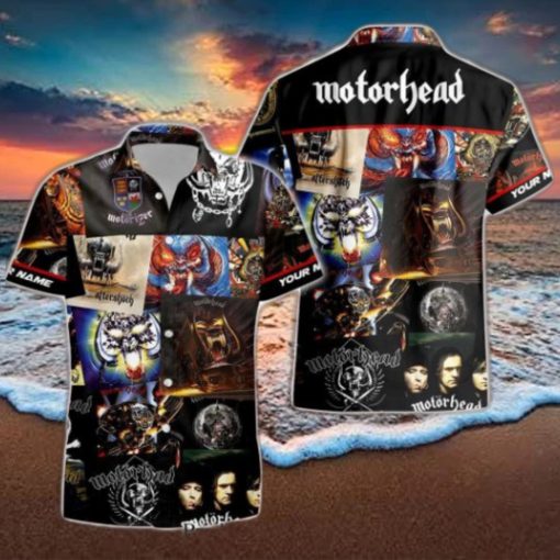 Rock Band Motorhead Albums All Over Printed Hawaiian Shirt and Beach Short