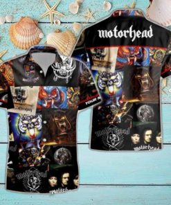 Rock Band Motorhead Albums All Over Printed Hawaiian Shirt and Beach Short