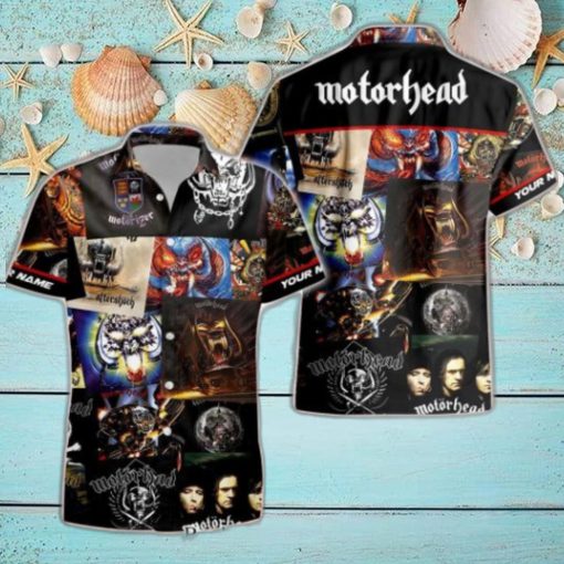 Rock Band Motorhead Albums All Over Printed Hawaiian Shirt and Beach Short