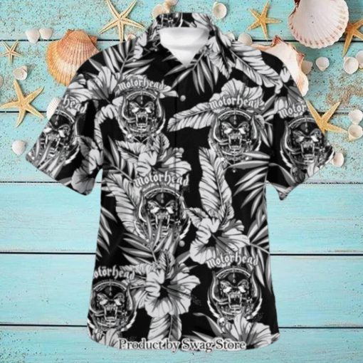 Rock Band Motorhead Flora Pattern Shirt White Version