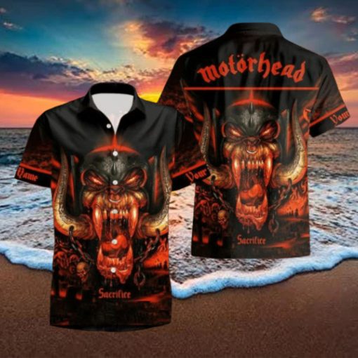 Rock Band Motorhead Sacrifice Tropical All Over Printed Hawaiian Shirt and Beach Short