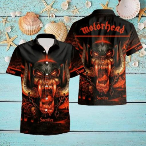 Rock Band Motorhead Sacrifice Tropical All Over Printed Hawaiian Shirt and Beach Short