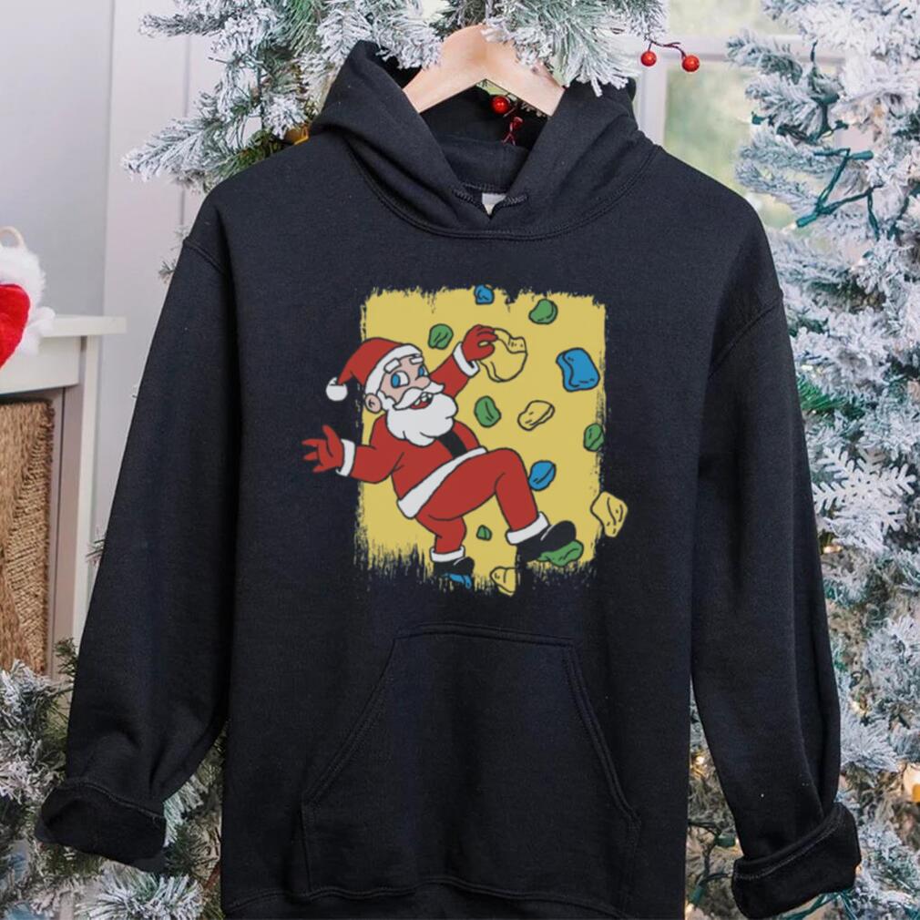 Rock Climbing Santa Funny Christmas Climber Kids T Shirt Rock Climbing Santa Funny Christmas Climber Kids T Shirt