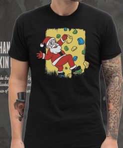 Rock Climbing Santa Funny Christmas Climber Kids T Shirt 7 Rock Climbing Santa Funny Christmas Climber Kids T Shirt