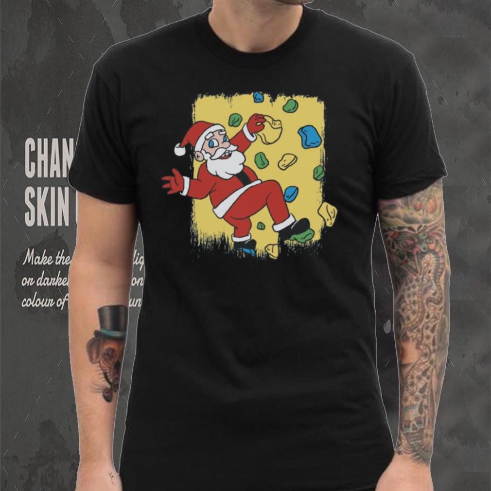 Rock Climbing Santa Funny Christmas Climber Kids T Shirt Rock Climbing Santa Funny Christmas Climber Kids T Shirt