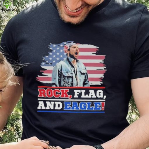 Rock Flag and Eagle American flag shirt