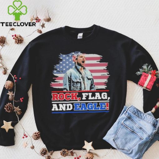 Rock Flag and Eagle American flag shirt