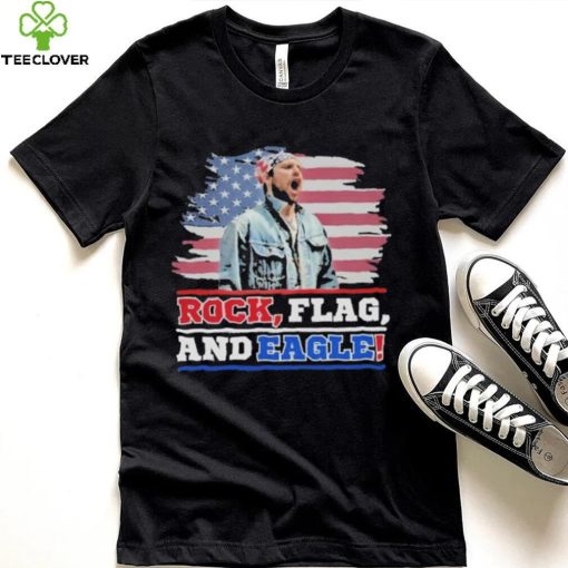 Rock Flag and Eagle American flag shirt