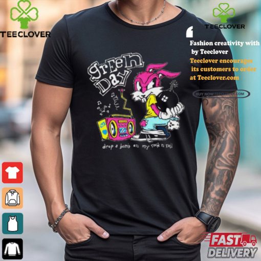 Rock Roll Repeat Merch Corvette Bunny Green Day Shirt