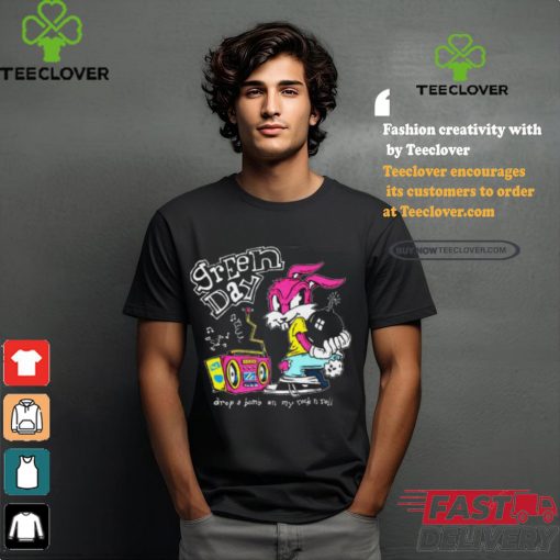 Rock Roll Repeat Merch Corvette Bunny Green Day Shirt