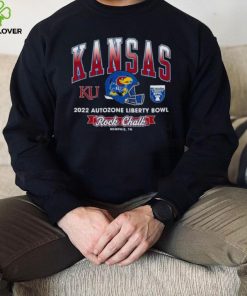 Rock chalk Kansas Jayhawks 2022 Autozone Liberty Bowl shirt