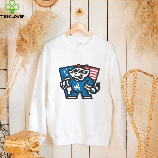 Rocket City Trash Pandas Slate Grey Premier Franklin Shirt